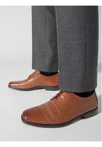 Clarks Półbuty Howard Walk 261620177 Brązowy. Kolor: brązowy. Materiał: skóra #10