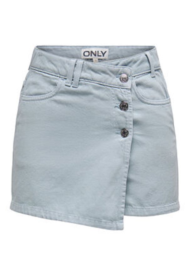 only - ONLY Spódnico-szorty Milly 15338617 Błękitny Regular Fit. Kolor: niebieski. Materiał: bawełna