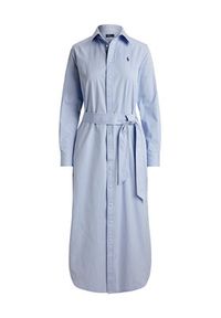 Polo Ralph Lauren Sukienka koszulowa 211A96362001 Błękitny Regular Fit. Typ kołnierza: polo. Kolor: niebieski. Materiał: bawełna. Typ sukienki: koszulowe #2