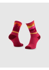 4f - 4F Skarpetki trekkingowe z wełną długie damskie - multikolor 39-42. Kolor: wielokolorowy. Materiał: wełna. Wzór: prążki. Sport: turystyka piesza #1
