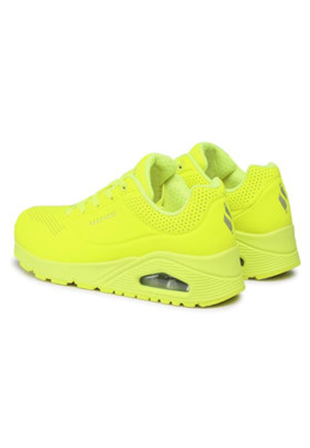 skechers - Skechers Sneakersy Night Shades 73667/NYEL Żółty. Kolor: żółty. Materiał: skóra