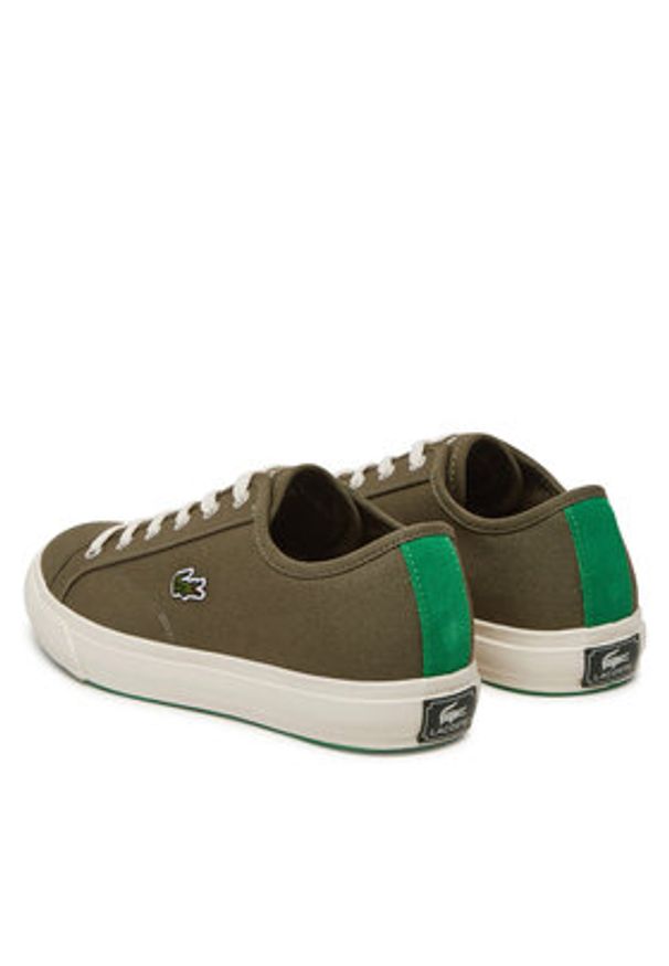Lacoste Tenisówki 7-49CMA0033 Khaki. Kolor: brązowy. Materiał: materiał