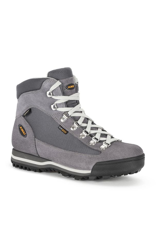 Aku - Buty trekkingowe damskie AKU Ultra Light Micro GTX. Kolor: szary, wielokolorowy, brązowy. Materiał: skóra. Styl: sportowy