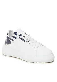 Emporio Armani Sneakersy X3X164 XF706 S647 Biały. Kolor: biały. Materiał: skóra