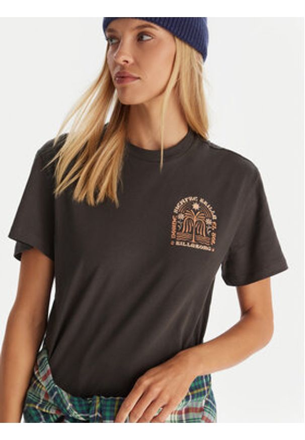 Billabong T-Shirt EBJZT00496 Czarny Oversize. Kolor: czarny. Materiał: bawełna