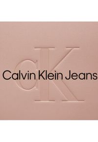 Calvin Klein Jeans Torebka Sculpted Mini Saddle Bag K60K611966 Różowy. Kolor: różowy. Materiał: skórzane #4