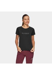 Koszulka damska grafen Alpinus Bona. Kolor: czarny. Sport: turystyka piesza #1