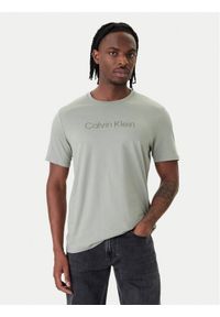 Calvin Klein T-Shirt LV04LF809G Szary Regular Fit. Kolor: szary. Materiał: bawełna #1