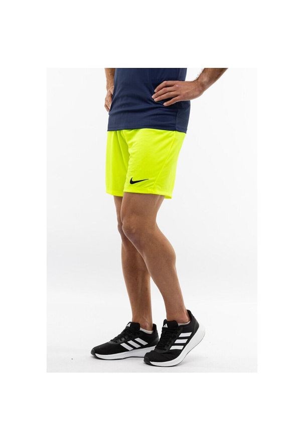 Spodenki sportowe męskie Nike Dry Park III NB K. Kolor: zielony. Technologia: Dri-Fit (Nike). Sport: piłka nożna