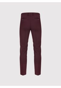 Pako Lorente - PAKO LORENTE – Spodnie garniturowe w kolorze bordowym. Okazja: na wesele, na co dzień, na ślub cywilny. Kolor: czerwony. Materiał: poliester, wiskoza, elastan. Styl: casual, elegancki #2