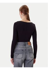 Guess Body W5YP05 K68D2 Czarny Slim Fit. Kolor: czarny. Materiał: wiskoza