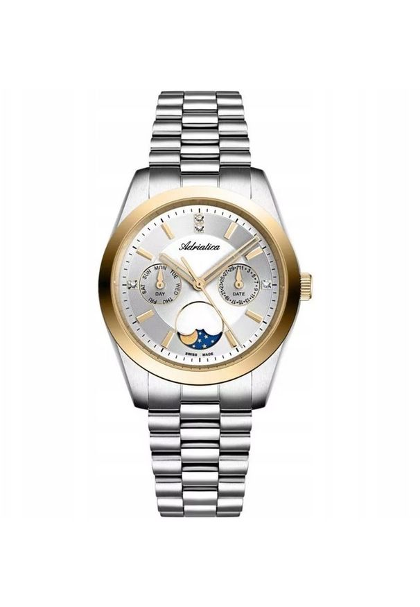 Zegarek damski Adriatica A3802.2113QF srebrny. Kolor: srebrny