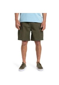 Quiksilver - Szorty spacerowe dla Mężczyzn TAXER 19" Brązowy. Kolor: zielony. Materiał: tkanina, elastan, poliester, bawełna. Długość: krótkie. Sezon: lato