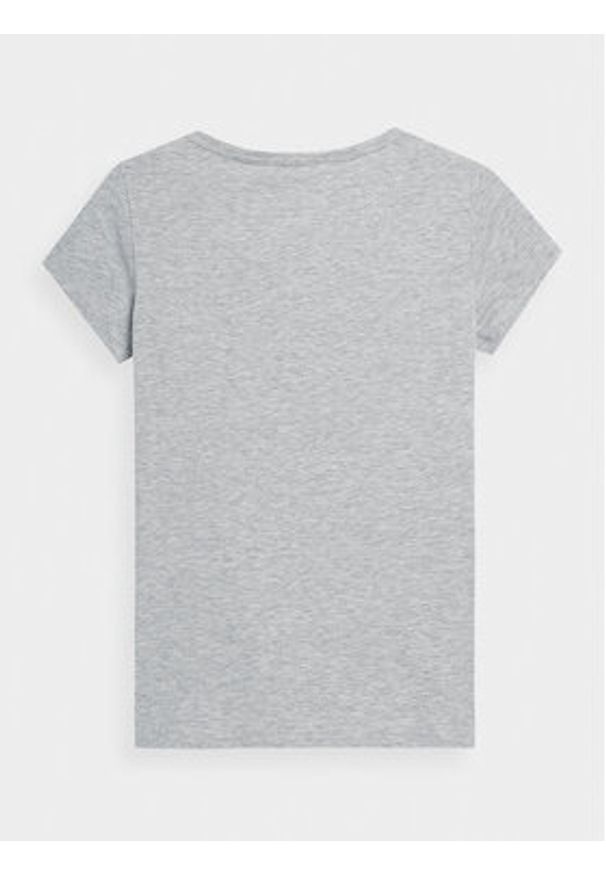 4f - 4F T-Shirt 4FAW23TTSHF0907 Szary Slim Fit. Kolor: szary. Materiał: bawełna