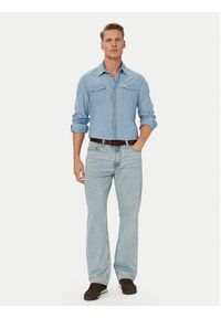 Guess Koszula 183286 Niebieski Classic Fit. Kolor: niebieski. Materiał: bawełna #3