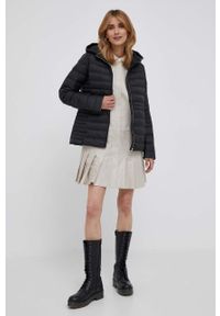 TOMMY HILFIGER - Tommy Hilfiger kurtka puchowa damska kolor czarny przejściowa. Kolor: czarny. Materiał: puch #3