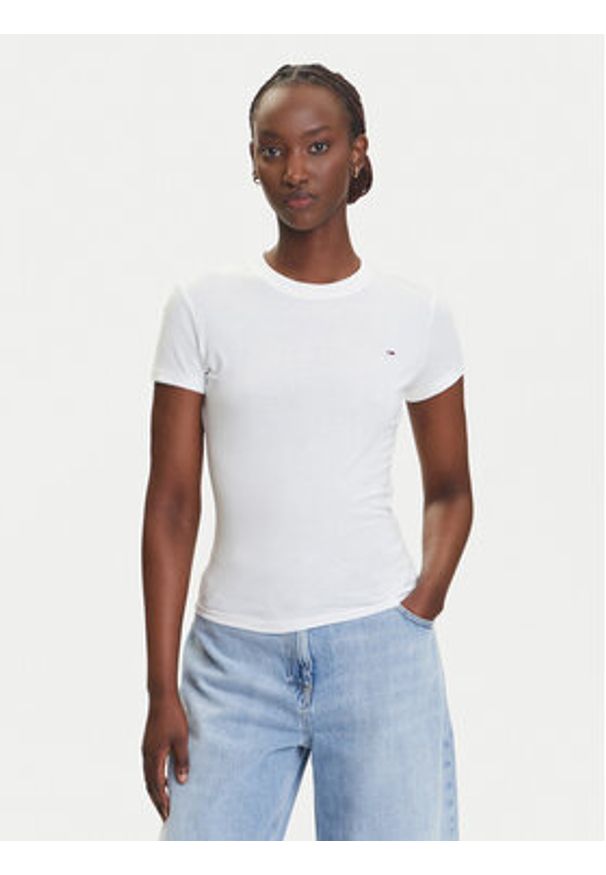 Tommy Jeans Komplet 2 t-shirtów DW0DW21366 Kolorowy Slim Fit. Materiał: bawełna. Wzór: kolorowy