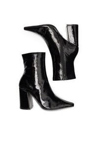 Nine West Botki SAAMEN SJ1453-1 Czarny. Kolor: czarny. Materiał: materiał