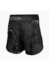 OCTAGON - Spodenki treningowe męskie Octagon Marble Camo MMA. Kolor: szary