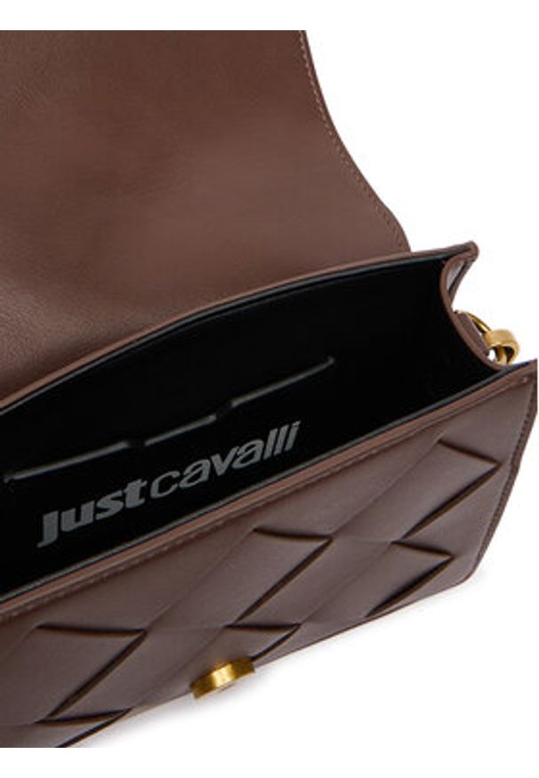 Just Cavalli Torebka 80RA4BM3 ZSD88 Brązowy. Kolor: brązowy. Materiał: skórzane
