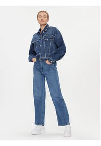 Pepe Jeans Kurtka jeansowa Turner Sparkle PL402328 Granatowy Relaxed Fit. Kolor: niebieski. Materiał: bawełna