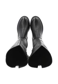 Czarne Kozaki S.Barski Wygodne Obuwie Damskie. Okazja: na co dzień. Zapięcie: zamek. Kolor: czarny. Materiał: skóra. Szerokość cholewki: normalna. Styl: klasyczny, casual, elegancki #9