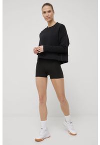 adidas Performance bluza HE3075 damska kolor czarny gładka. Kolor: czarny. Materiał: bawełna, poliester. Długość rękawa: długi rękaw. Długość: długie. Wzór: gładki #3