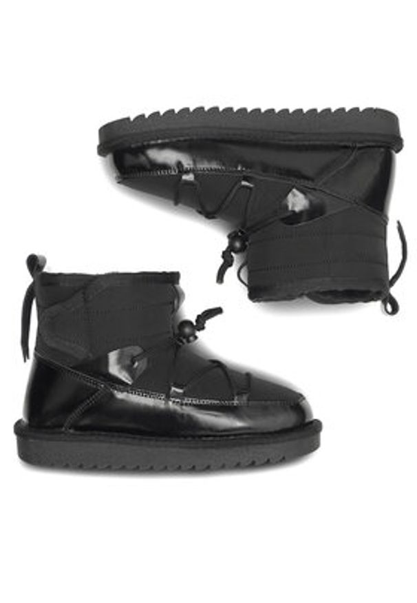 Sergio Bardi Śniegowce WFA1634-12Z-SB Czarny. Kolor: czarny. Materiał: syntetyk, skóra