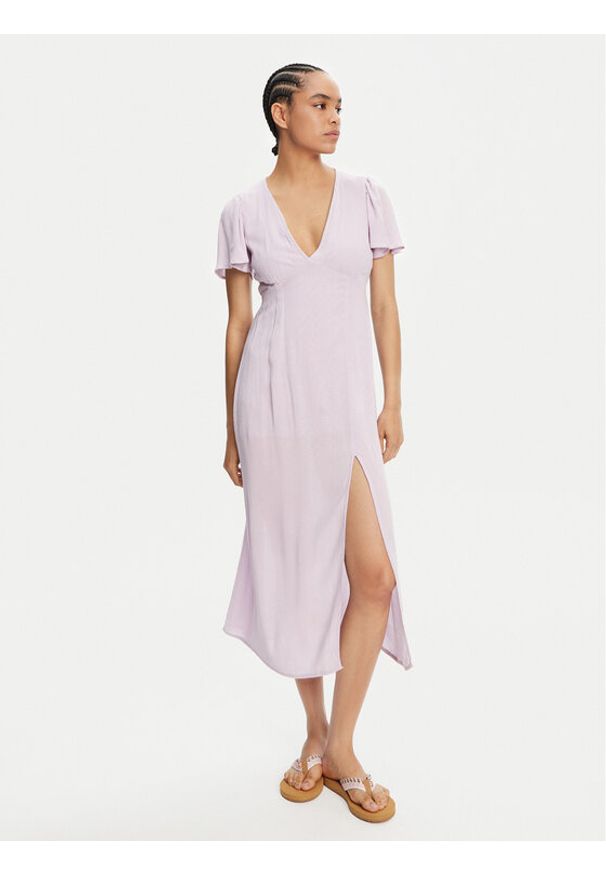 Billabong Sukienka letnia Jet Set EBJWD00134 Fioletowy Regular Fit. Kolor: fioletowy. Materiał: wiskoza. Sezon: lato