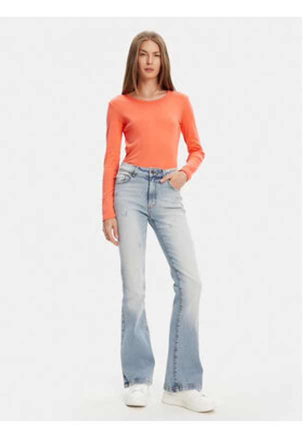 United Colors of Benetton - United Colors Of Benetton Bluzka 3GA2E16F9 Pomarańczowy Regular Fit. Kolor: pomarańczowy. Materiał: bawełna