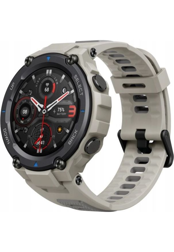 AMAZFIT - Smartwatch Amazfit T-Rex Pro Desert Grey Beżowy (Amazfit T-Rex Pro Desert Grey (Szary)). Rodzaj zegarka: smartwatch. Kolor: wielokolorowy, szary, beżowy