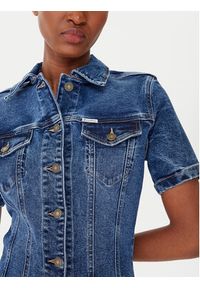Guess Jeans Sukienka jeansowa W5YK55 D5R11 Niebieski Slim Fit. Kolor: niebieski. Materiał: bawełna #5