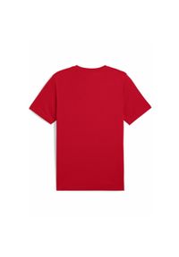 Puma - Męska koszulka Essentials z dwukolorowym logo No. 1 PUMA For All Time Red. Kolor: czerwony. Materiał: guma. Wzór: nadruk. Sport: fitness