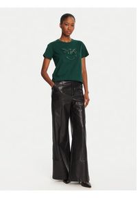 Pinko - PINKO T-Shirt Quentin 100535 A2RN Zielony Regular Fit. Kolor: zielony. Materiał: bawełna #3