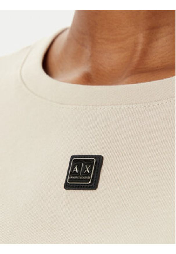 Armani Exchange Bluza XW000086 AF10172 U1095 Beżowy Regular Fit. Kolor: beżowy. Materiał: syntetyk