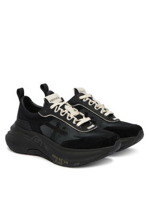 Premiata Sneakersy Hill Var 8240 Czarny. Kolor: czarny. Materiał: skóra