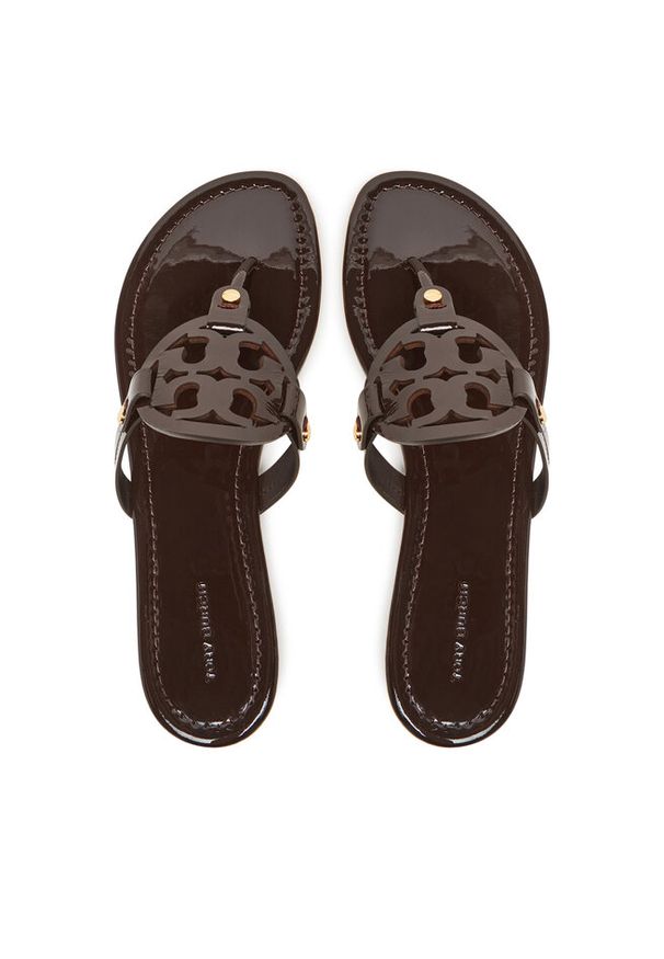 Japonki Tory Burch. Kolor: brązowy