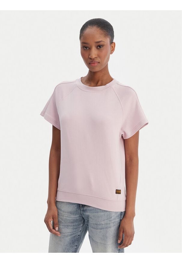 G-Star RAW - G-Star Raw T-Shirt D24512-D976 Różowy Regular Fit. Kolor: różowy. Materiał: bawełna