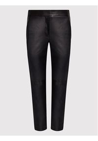 Karl Lagerfeld - KARL LAGERFELD Spodnie skórzane 216W1901 Czarny Slim Fit. Kolor: czarny. Materiał: skóra
