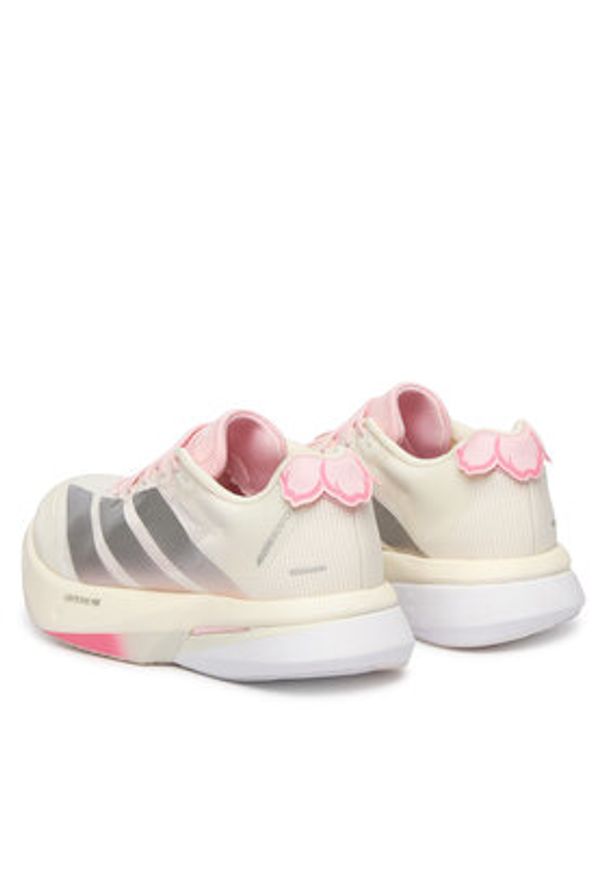 Adidas - adidas Buty do biegania adizero Boston 13 JQ9667 Écru. Kolor: kremowy. Materiał: materiał