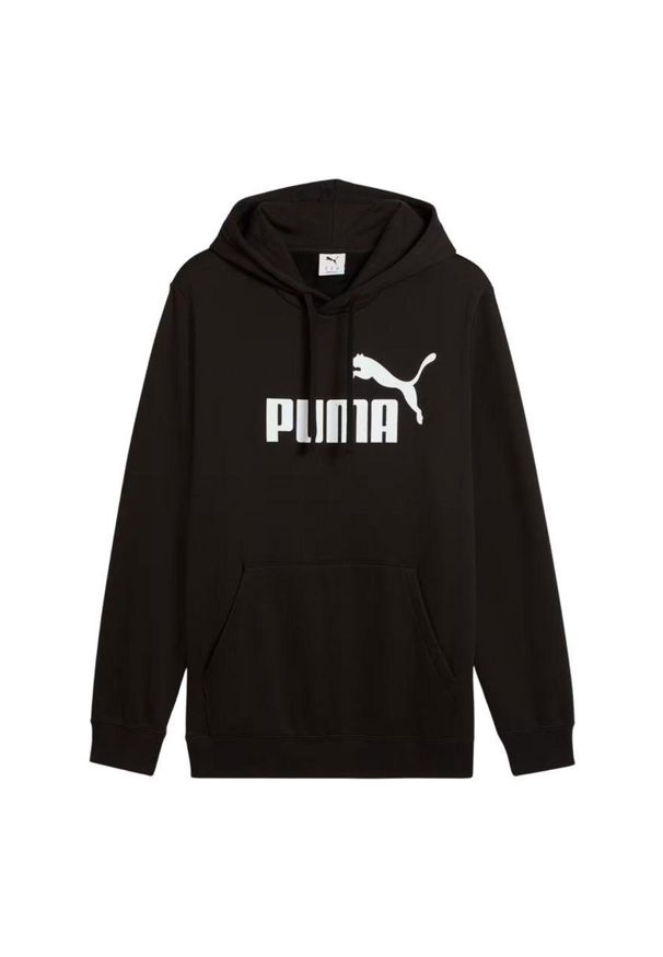 Puma - Męska Bluza Z Kapturem Essentials No 1 Logo. Typ kołnierza: kaptur. Kolor: czarny