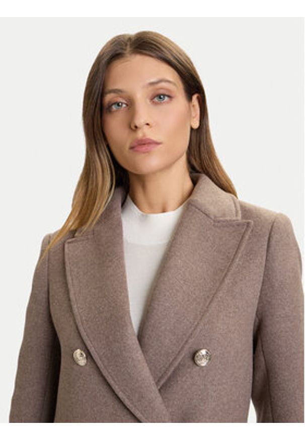 Morgan Płaszcz przejściowy 252-GCHA Beżowy Regular Fit. Kolor: beżowy. Materiał: syntetyk