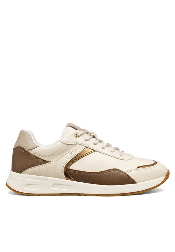 Geox Sneakersy D Bulmya D65NQA 0BC9B C5V5A Beżowy. Kolor: beżowy. Materiał: skóra