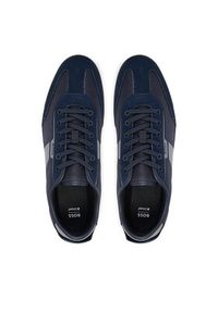 BOSS Sneakersy Nitan 50557886 Granatowy. Kolor: niebieski. Materiał: materiał #5