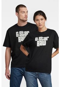 G-Star RAW - G-Star Raw - T-shirt bawełniany x Snoop Dogg. Okazja: na co dzień. Kolor: czarny. Materiał: bawełna. Wzór: nadruk. Styl: casual
