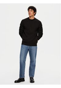 Selected Homme Sweter Dane 16092599 Czarny Regular Fit. Kolor: czarny. Materiał: bawełna #5