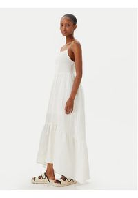 Maaji Sukienka letnia Isadora PT2123CLD008 Biały Regular Fit. Kolor: biały. Materiał: len. Sezon: lato #2