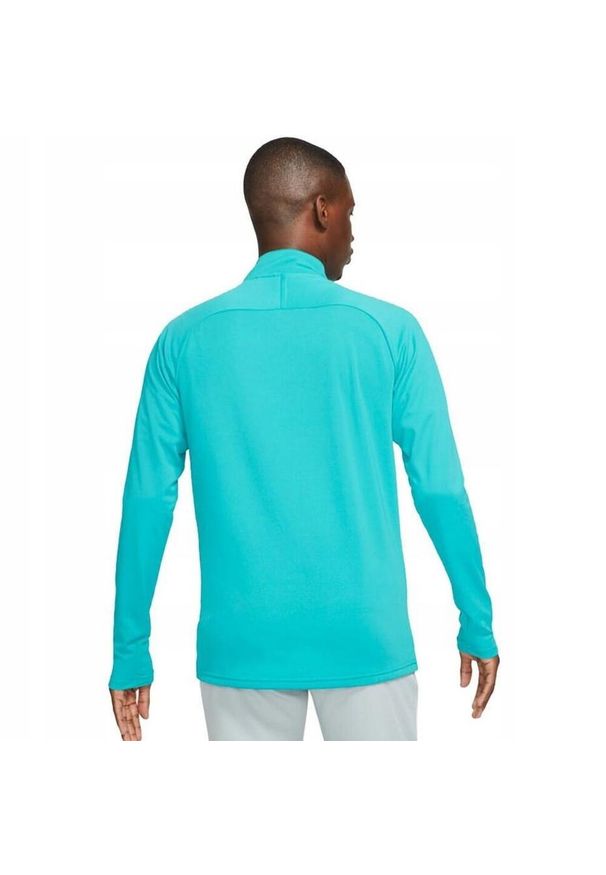 Nike - Męska Koszulka Academy 21 DriFIT Quarter Zip Drill Top. Kolor: niebieski