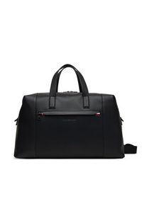 TOMMY HILFIGER - Tommy Hilfiger Torba Th Corp Duffle AM0AM14044 Czarny. Kolor: czarny. Materiał: skóra #6