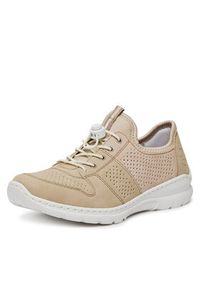 Rieker Sneakersy L3254-62 Beżowy. Kolor: beżowy. Materiał: materiał, syntetyk #5